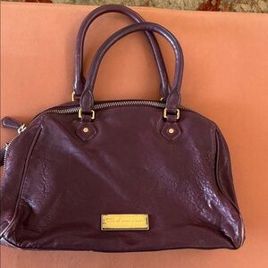Marc Jacobs Plum Leather Satchel